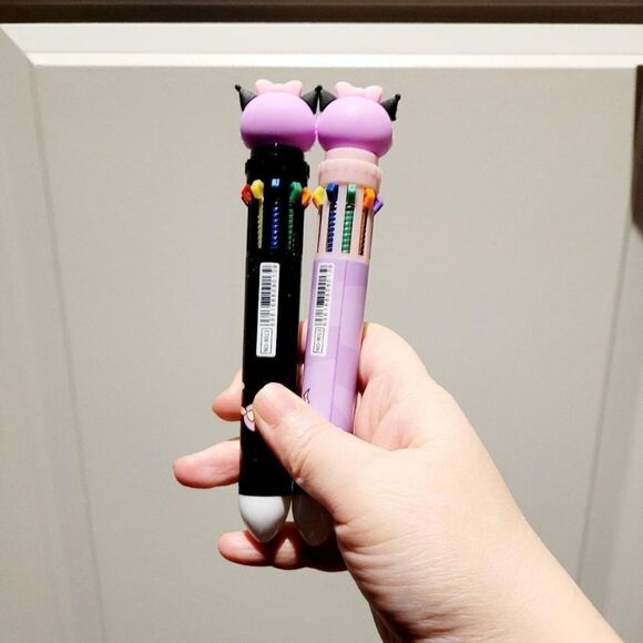 Brand New Set Of 4 Kuromi Multi Color Pens - Picture 7 of 7